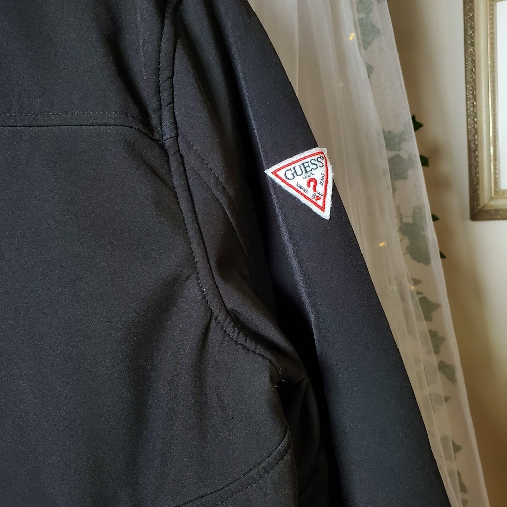 Guess Black Softshell Gorpcore Jacket Activewear … - image 2